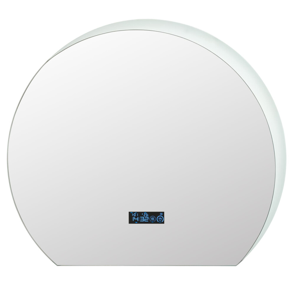 Half Circle LED Bathroom Mirror Anti-Fog Dimmable Vanity Mirror