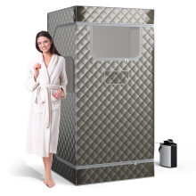 Portable Steam Sauna Home Full Body Sauna Box w/3L Steam Generator