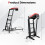 Costway Foldable Topside Creeper Automotive Engine Creeper Adjustable Height 2