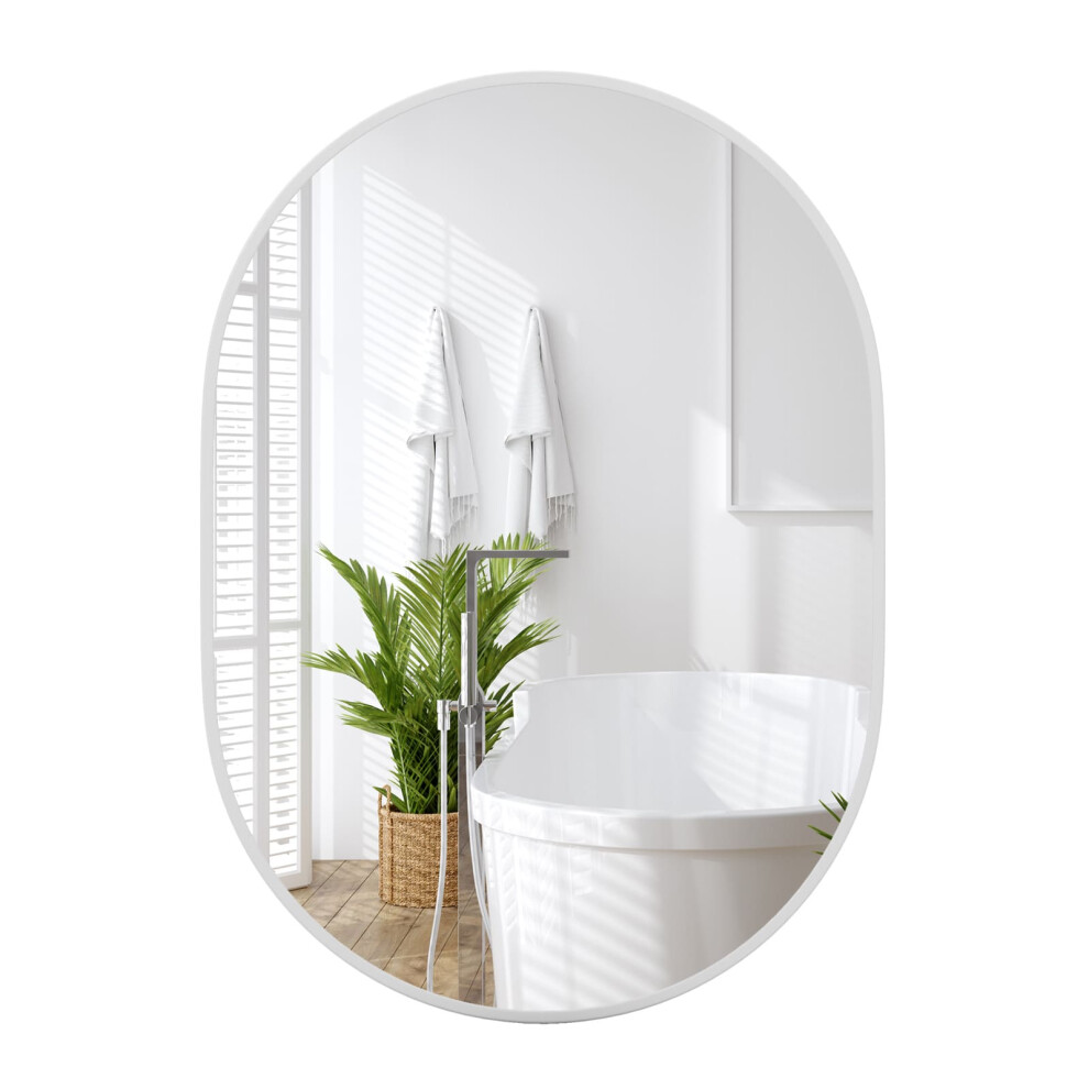 Runway Oval Bathroom Mirror 70 CM x 50 CM Make Up Vanity Mirror