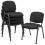 Casart Set of 5 Meeting Room Office Chairs Stackable Mesh Chairs-Black 1