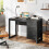 Casart Modern Computer Desk Wooden Laptop Table Workstation W/ Storage-Black 2