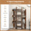 Casart Tree Bookshelf Display Cube Shelf Corner Books Storage Organizer 7