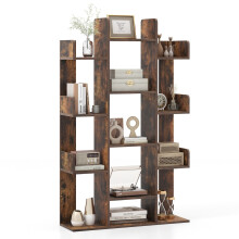 Tree Bookshelf Display Cube Shelf Corner Books Storage Organizer