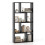 Casart 5-Tier Geometric Bookshelf 120 CM High Bookcase Storage Organizer Black 1