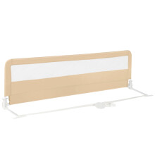 Toddlers Bed Rail Guard 180CM Foldable Baby Bed Rail-Beige