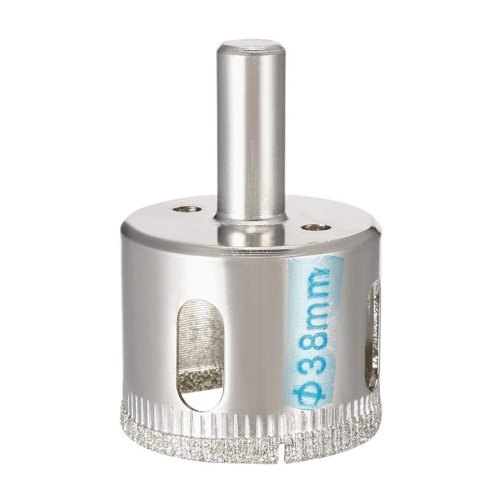 Sourcingmap 38Mm Diamond Coated Glass Hole Saw Drill Bits For Ceramic Tile Marble Rock Porcelain Bottles Pots Brick 601382731690