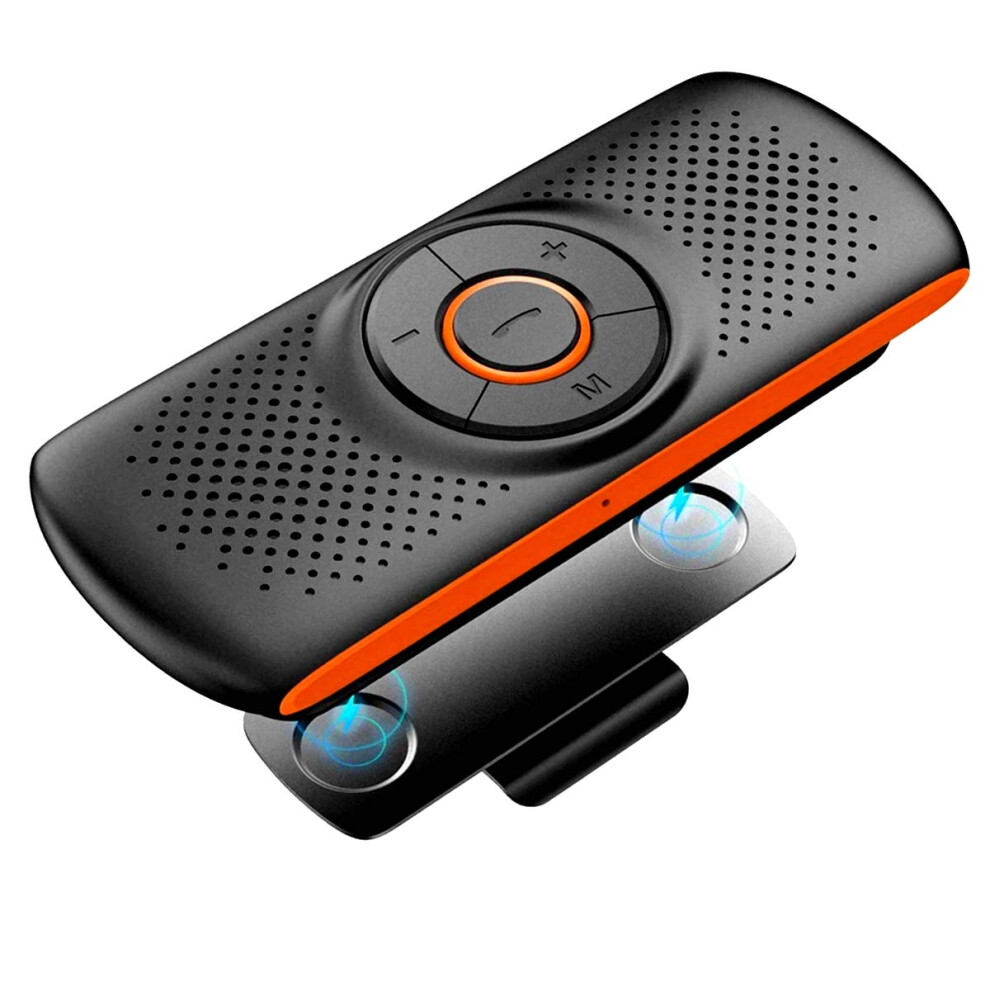 Tianshili Bluetooth Visor Clip Car Speaker, Wireless Handsfree Speakerphones, Stereo Sound Enhanced Bass/Built-In Mic/Tf Card Player/Google Assistant 699958971304
