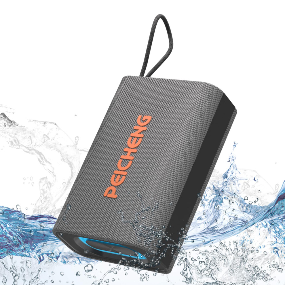 Peicheng Speaker, Portable Wireless Bluetooth Speakers, Waterproof Loud Stereo Sound With Rgb Lights Tws Long Playtime For Home/Party/Outdoor, 635403297896