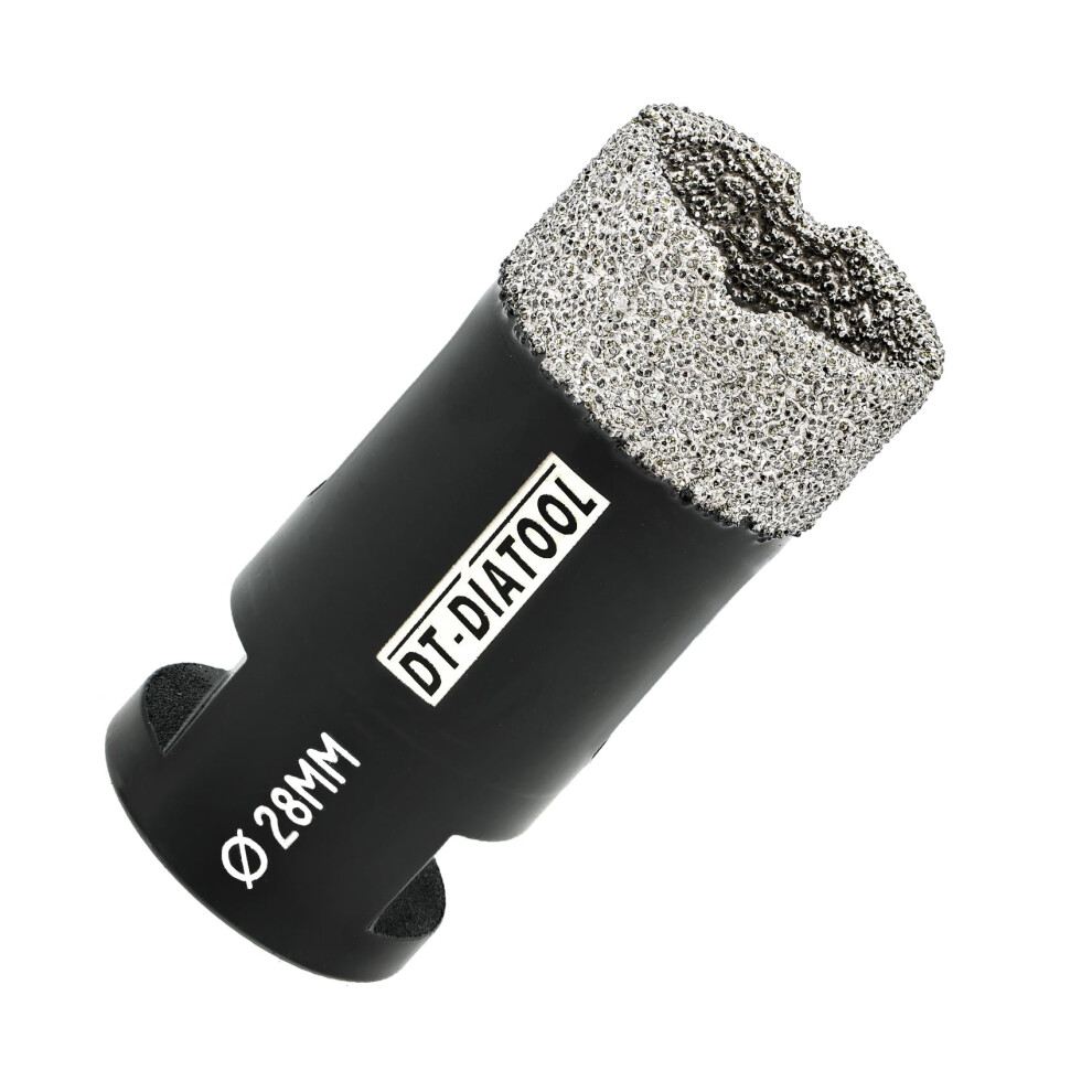 Dt-Diatool Diamond Drill Bit 28Mm Hole Saw For Dry Drilling Tile Porcelain Marble Ceramic Granite 739929088638