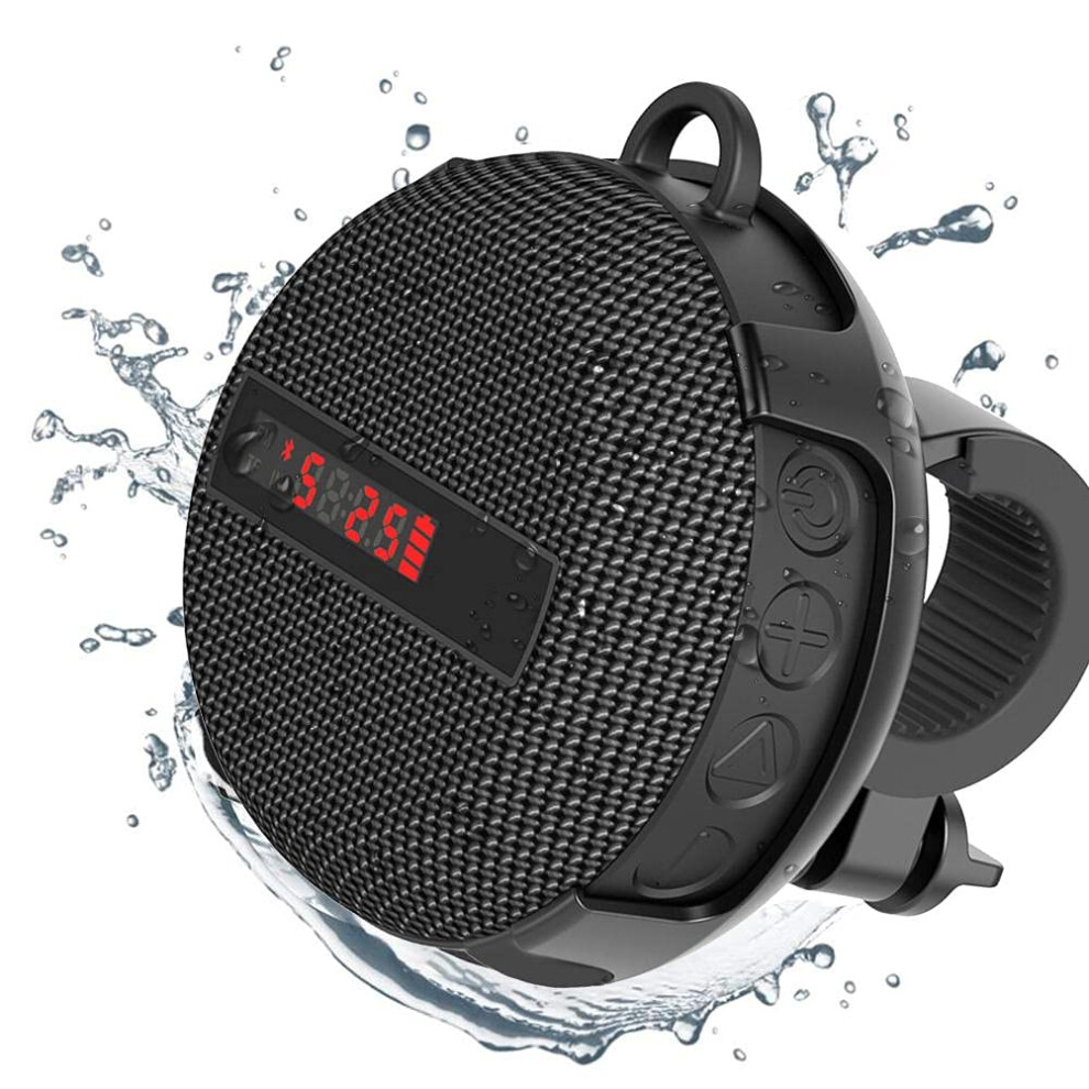 Bluetooth Speaker For Bike, Wireless Super-Portable Bicycle Speaker With Loud Sound Bluetooth 5.0 Ipx6 Waterproof Small Speaker 733597207605