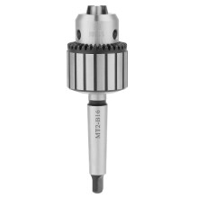 Lathe Drill Chuck,mt2 Drill Chuck Lathe rill Chuck,Lathe Drill Chuck for Lathe Tailstock Axminster Capacity Carbide Steel B16-MT2 Arbor Key Type Mini