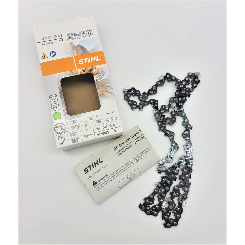 Stihl 3610 005 0055 Chainsaw Chain 61 PMM3 55