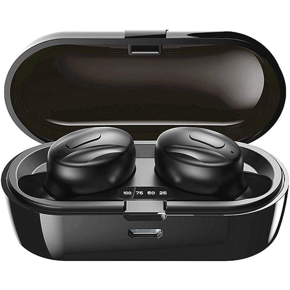 Xawy Headphones, 5.0 Wireless Earphones In Ear Stereo Sound Microphone Mini Earbuds With And Portable Charging Case For Ios Android Pc Xa-6 772467809723