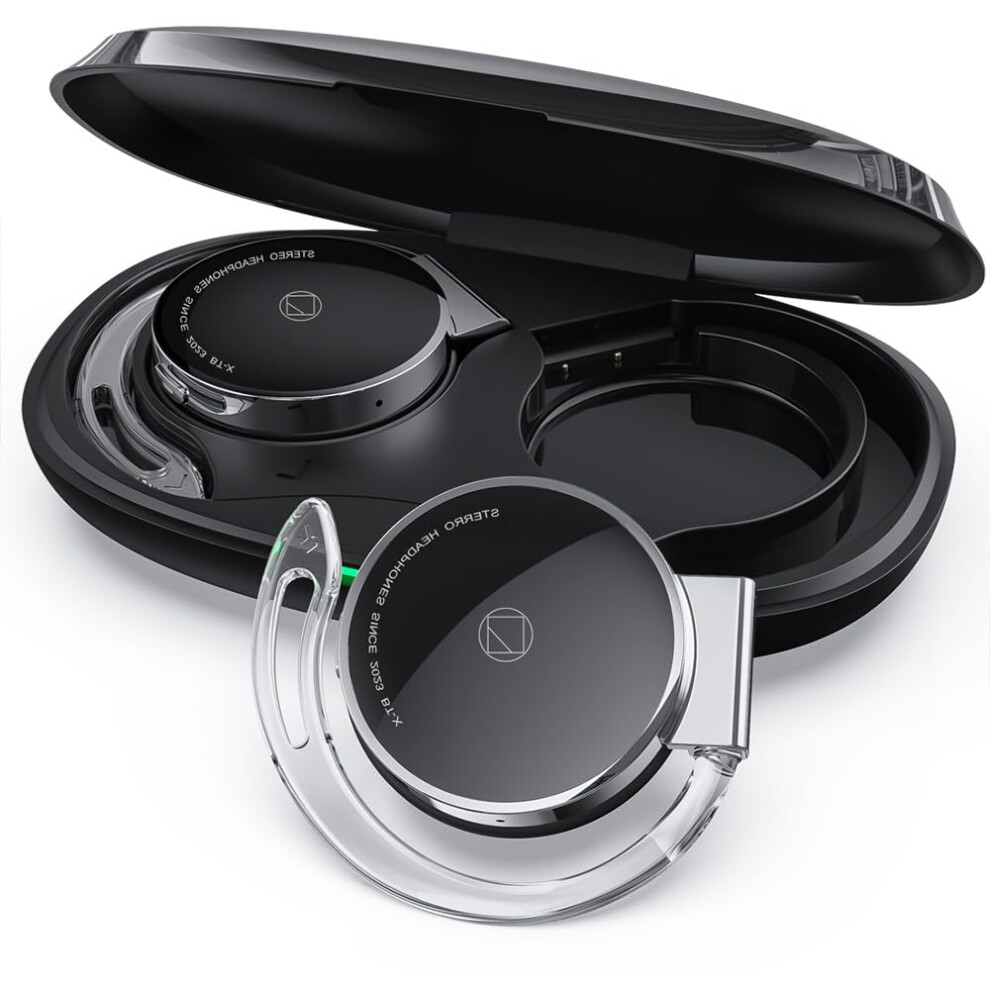 On Ear Headphones Wireless Bluetooth V5.3, Open Ear Earbuds Wireless With Earhooks, Clip On Headphones Sports Headset Bluetooth With 4 Microphones, 771355539902