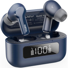 TOZO NC3 Hybrid Active Noise Cancelling Earbuds, Bluetooth 5.3 Wireless Earbuds, 12mm Drivers, 6 Mics for Clear Calls, 55H Playtime, LED Display, IPX8