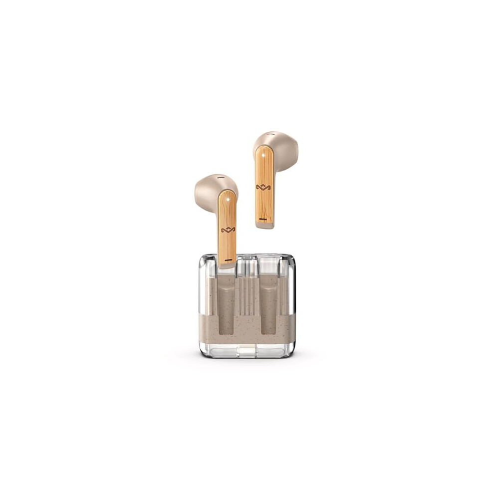 House Of Marley Zion True Wireless Bluetooth Earbuds - Ear Buds With Built-In Microphone, 16 Hr Playtime In Ear Headphones, Usb-C Earphones Case, 846885011447