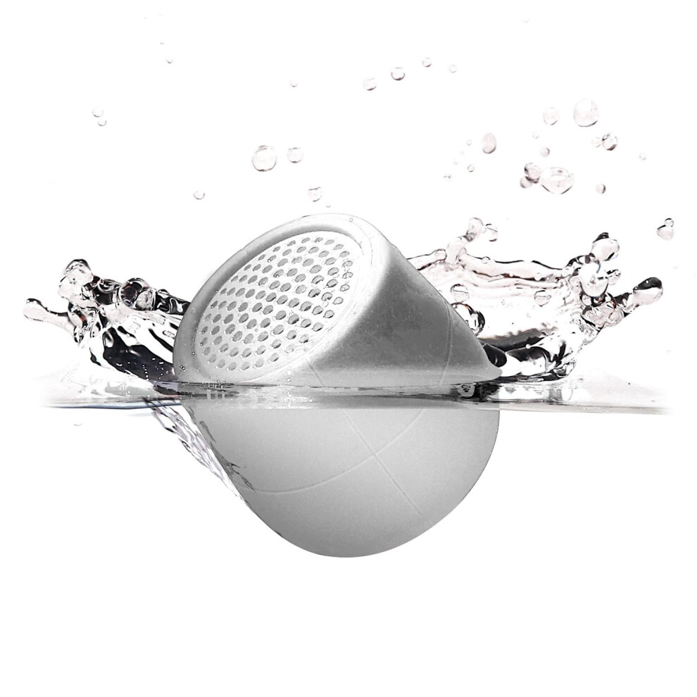 Lexon Mino X Floating Bluetooth Speaker, Ipx7 Water Resistant, Rechargeable & Pairable - White 3660491201880