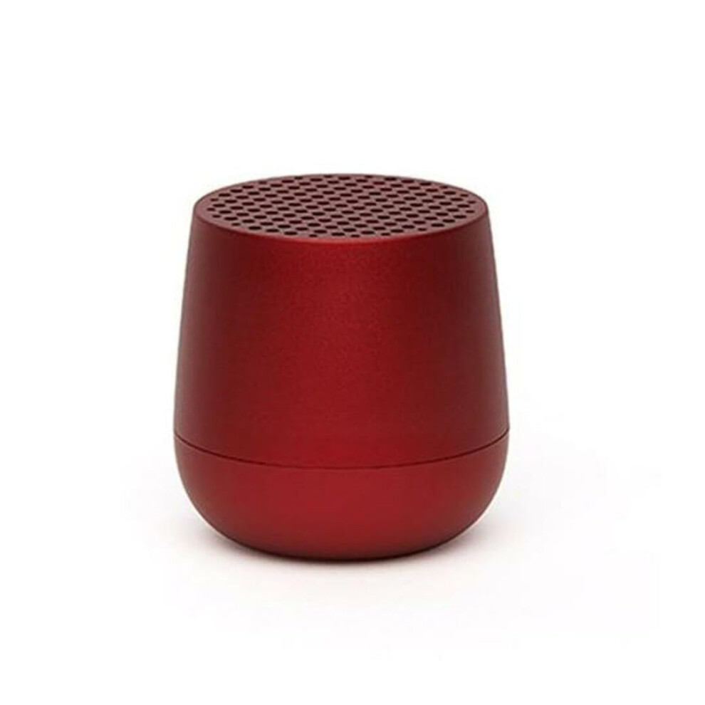 Lexon Dark/Red Mino+ Portable Bluetooth Mini Speaker With Hd Sound, Rechargeable And Pairable
