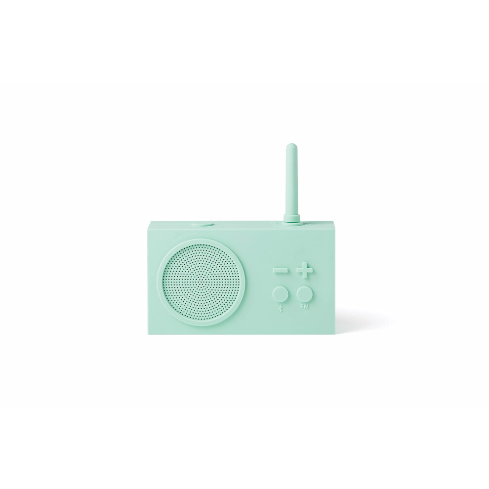 Lexon Tykho 3 Wireless Bluetooth Speaker And Fm Radio, Splashproof And Rechargeable - Mint 3660491203617