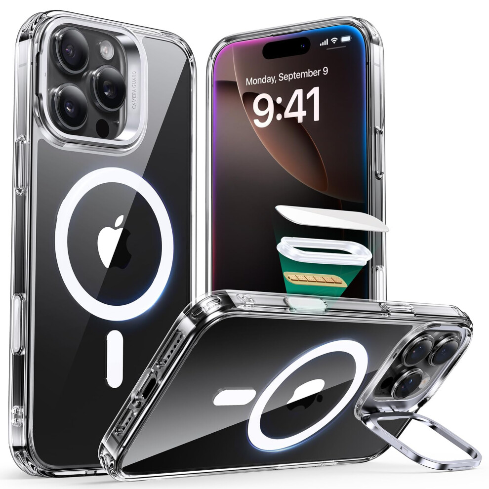 Esr For Iphone 16 Pro Case, Camera Control Compatible With Magsafe, Military-Grade Protective Case, Built-In Stash Stand Phone Case, Scratch-Resistant 4894240254790