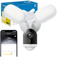 Tapo C720 Floodlight Outdoor Security Camera, 2800-Lumen Ultra-Bright, 2K QHD 4MP, 270? Detection Zone, Wi Fi Camera No Monthly Fee, Smart AI,