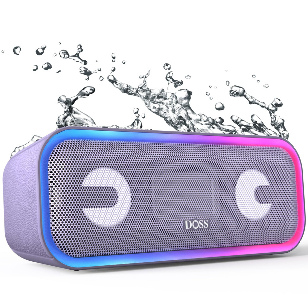 Doss Bluetooth Speaker, Soundbox Pro+ Wireless Pairing Speaker With 24W Stereo Sound, Punchy Bass, Ipx6 Waterproof, 15Hrs Playtime, Multi-Colors 6938546502334