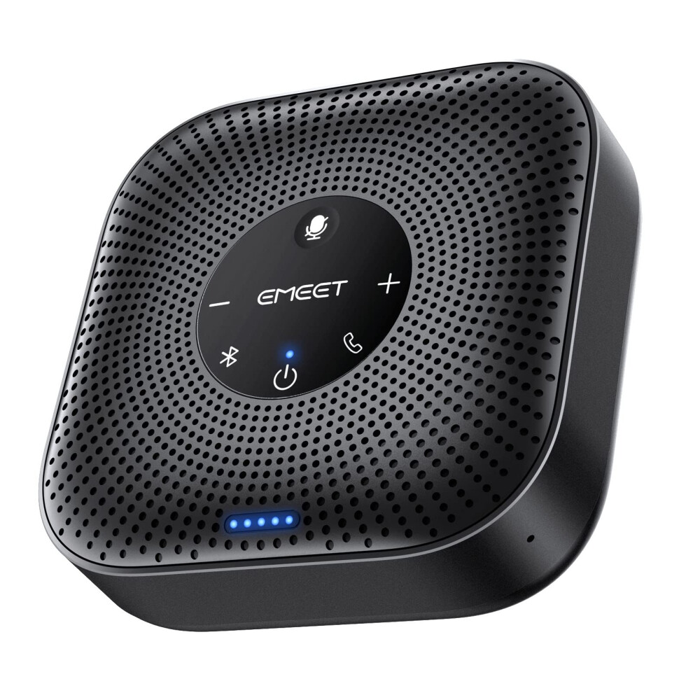 Emeet Conference Speakerphone M0 Plus, 4 Ai Mics 360? Voice Pickup, Noise Reduction, Usb C Speaker, Bluetooth Conference Speaker For 8 People W/Daisy 6971337722689