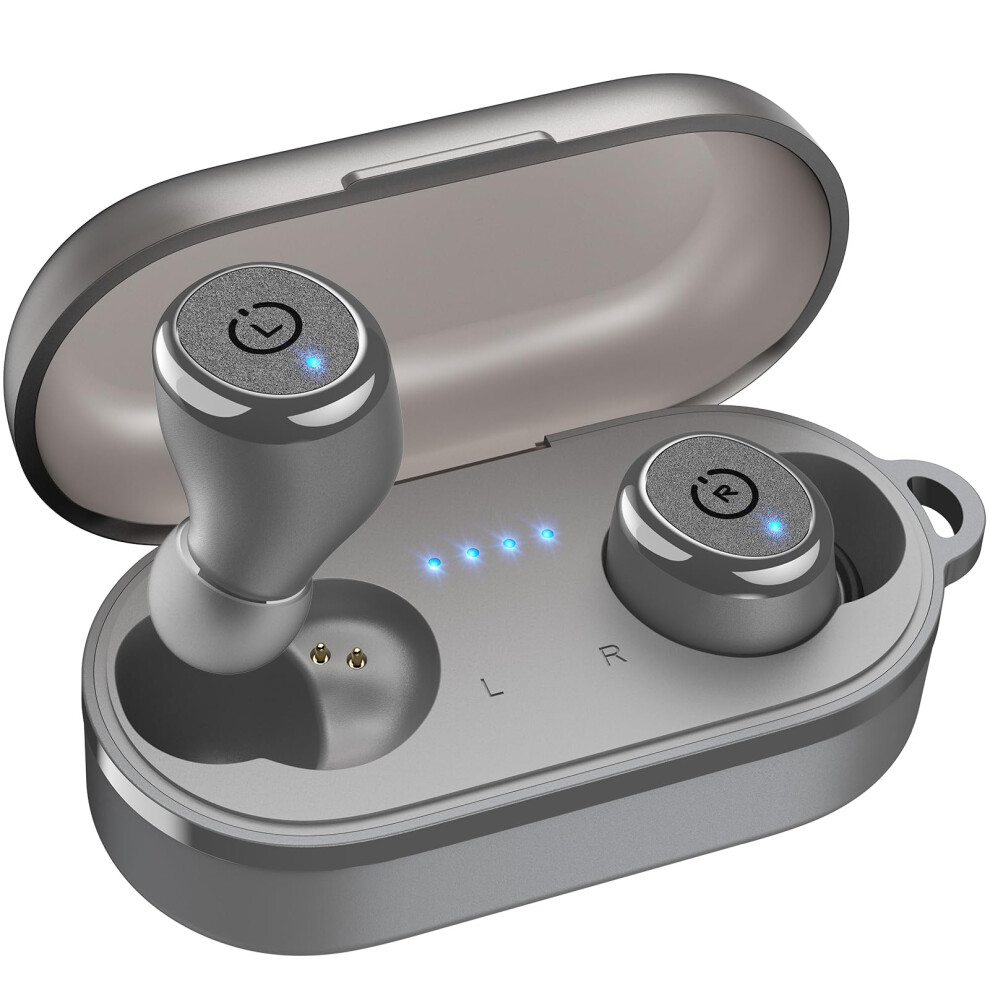 Tozo T10 Wireless Earbuds Bluetooth 5.3 Headphones, 55H Playtime With Wireless Charging Case, App Customize Eq, Ergonomic Design Ipx8 Waterproof 6971681317814