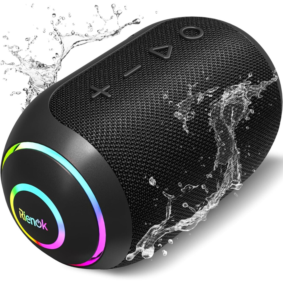 Rienok Bluetooth Speaker Wireless Portable Waterproof Speaker With 10-Hour Playtime Ipx7 Bluetooth 5.3 Tf Card Mini Speakers For Home Garden Party 6972895316716