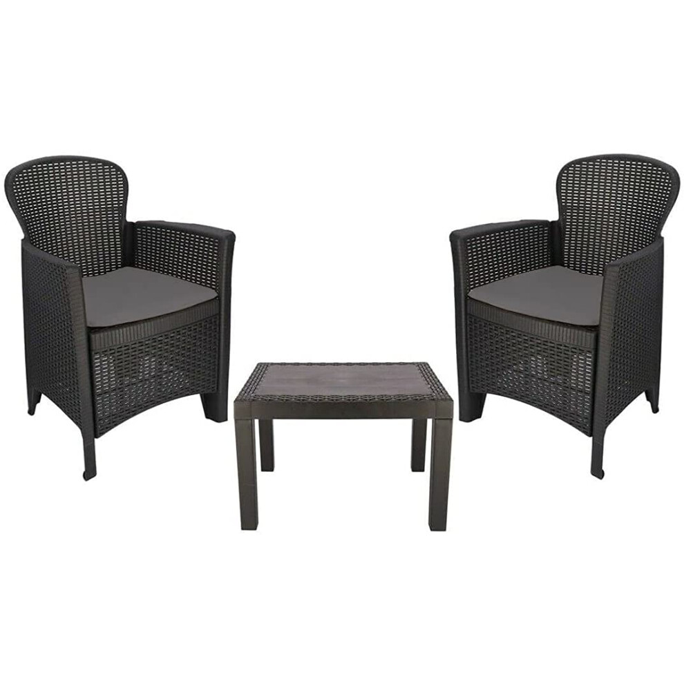 Rattan Garden Table and Chairs Set Set Of 2 Garden Chairs With Cushions and Table Patio Set