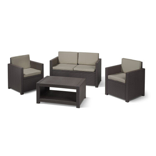 Keter Allibert Monaco 4-Piece Lounge Set