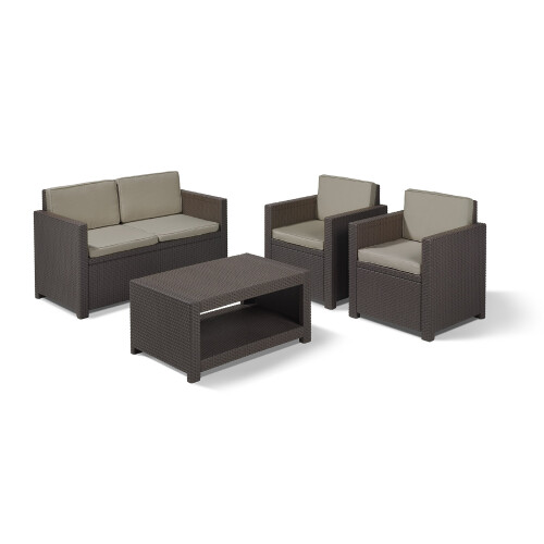 Keter Allibert Monaco 4-Piece Lounge Set 1