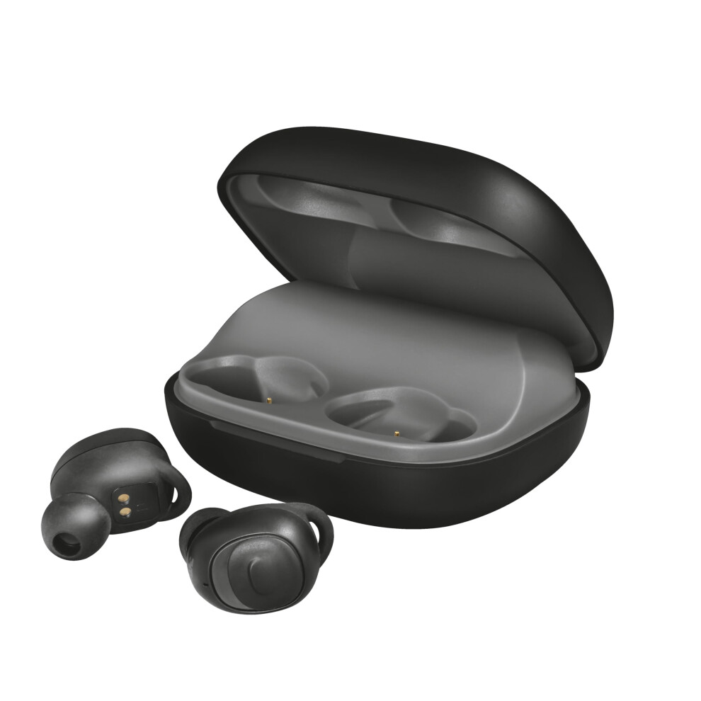 Trust Duet Xp True Wireless Bluetooth Earbuds With Microphone, Headphones With Bluetooth 5.0 - Black 8713439232561