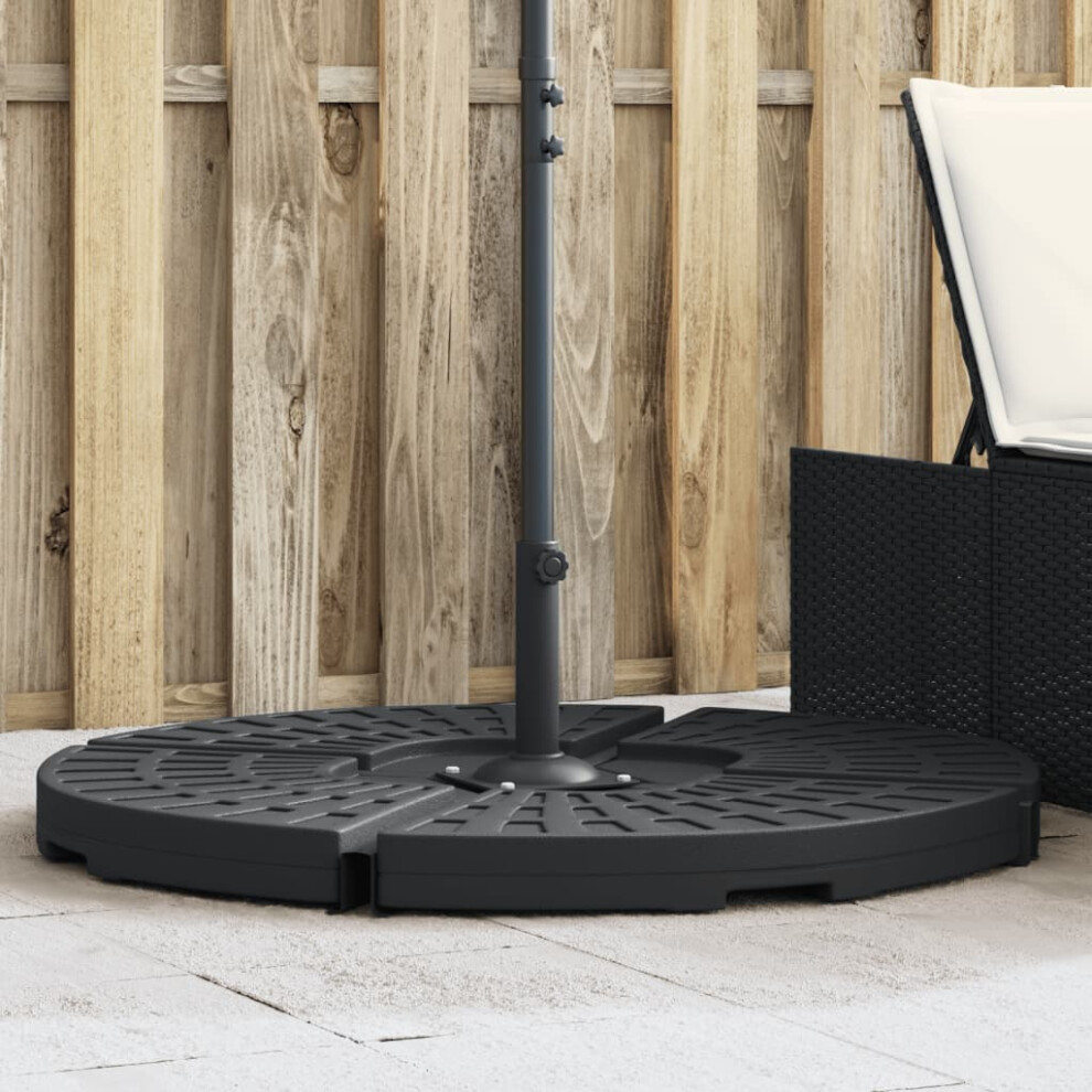 Vidaxl Parasol Base Weight With Handle For Cross Stand Parasols 20 Kg Black