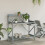 VidaXL vidaXL Potting Bench with Trellis Grey Solid Wood Fir 3