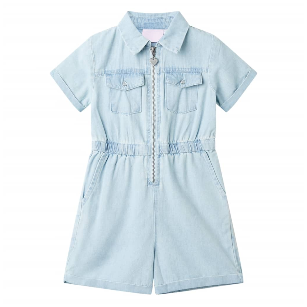 Vidaxl Kids' Onesie With Short Sleeves Soft 104 Blue