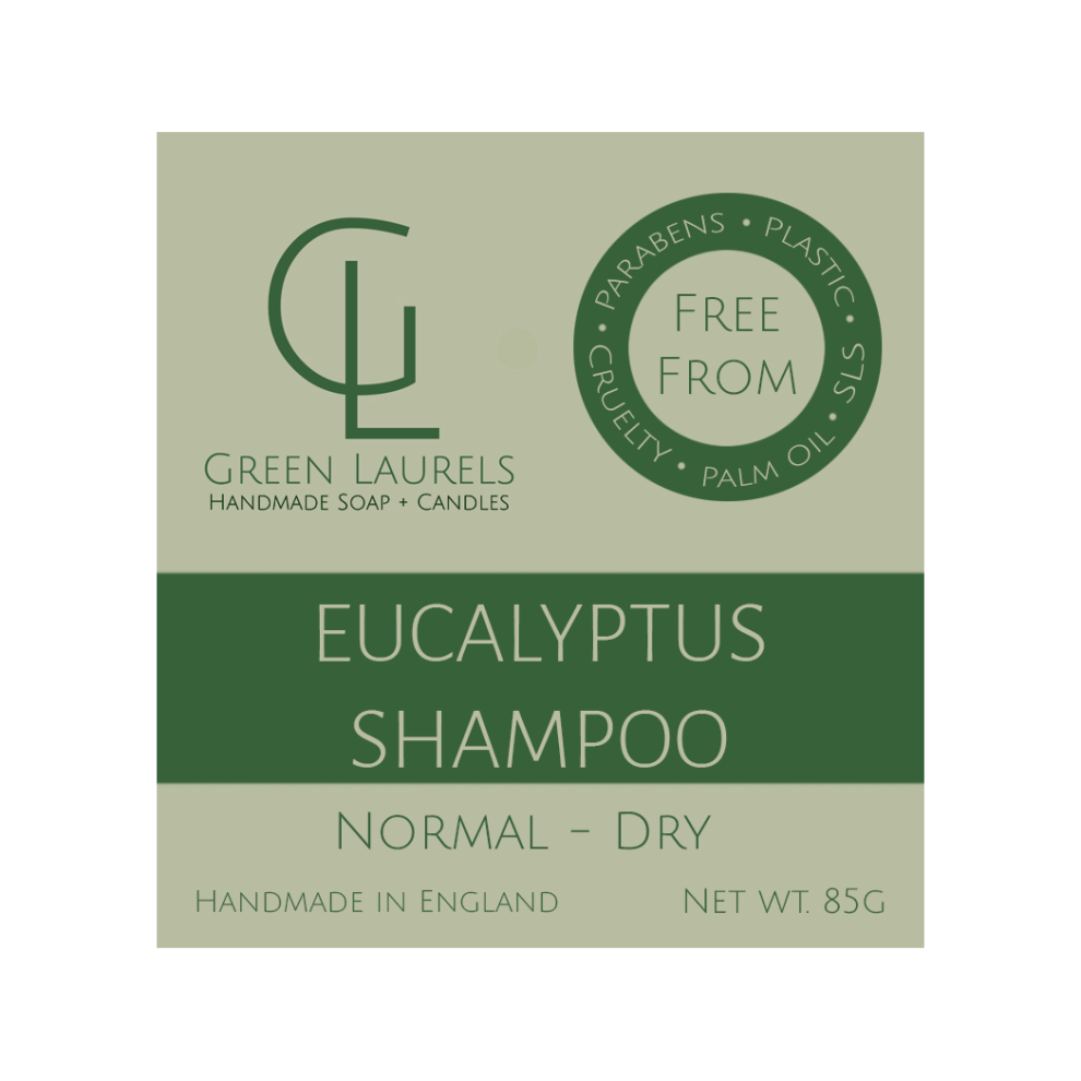 E-Laurels Natural Eucalyptus Shampoo Bar For Fine To Dry Hair