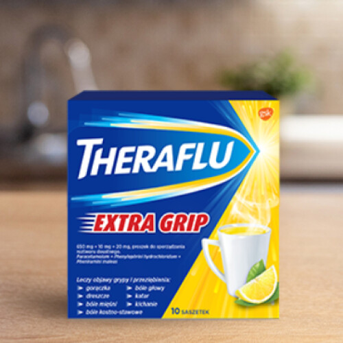 Theraflu Extra Grip powder for oral solution, 10 sachets