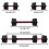 MAXSTRENGTH Adjustable Vinyl Dumbbell & Barbell Set - 10kg 9