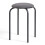 (Grey) Round Metal Stacking Stools, Bar Chairs for Home Office 3