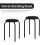 (Black) Round Metal Stacking Stools, Bar Chairs for Home Office 3