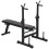 Homcom HOMCOM Adjustable Weight Bench with Barbell Rack, Dip Station, Black 8
