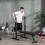 Homcom HOMCOM Adjustable Weight Bench with Barbell Rack, Dip Station, Black 1
