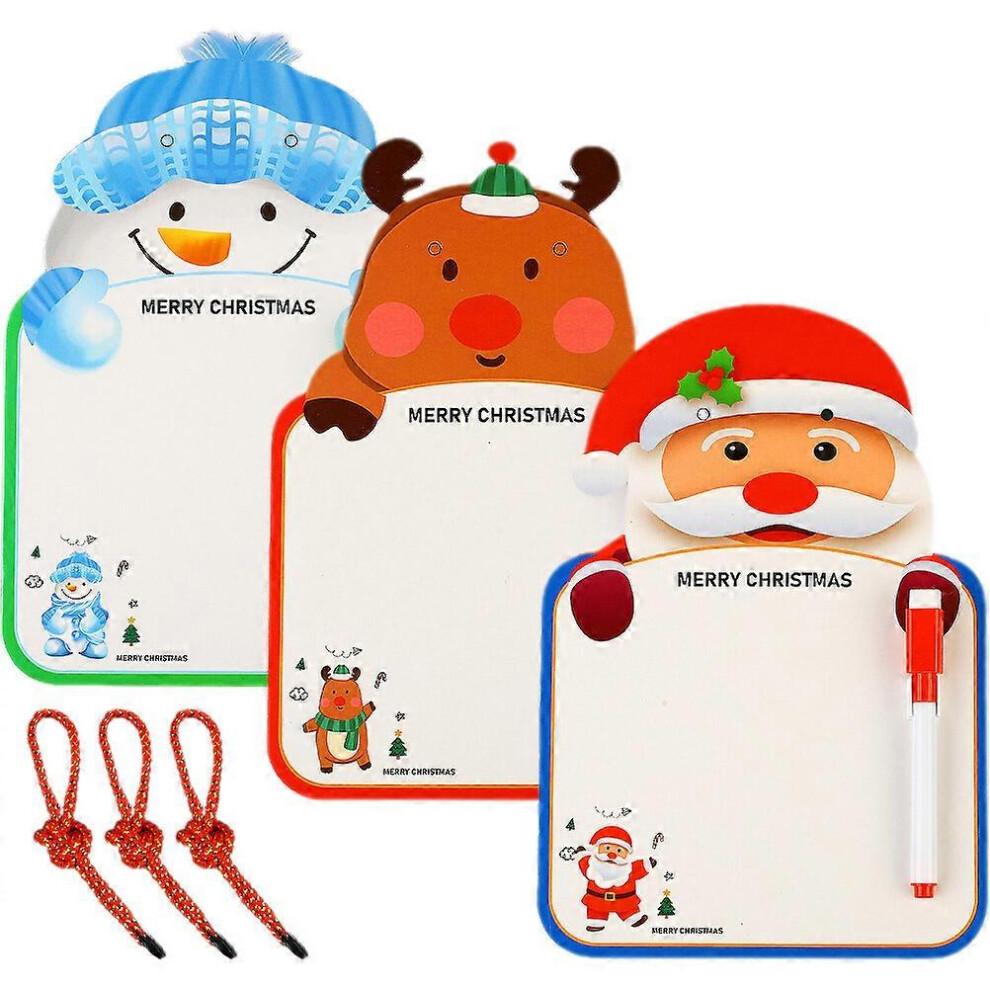 Kricely (As Show, One Size) 3 Sets Of Cartoon Elements Writing Boards Paper Note Boards Kids Adorable Memo Boards