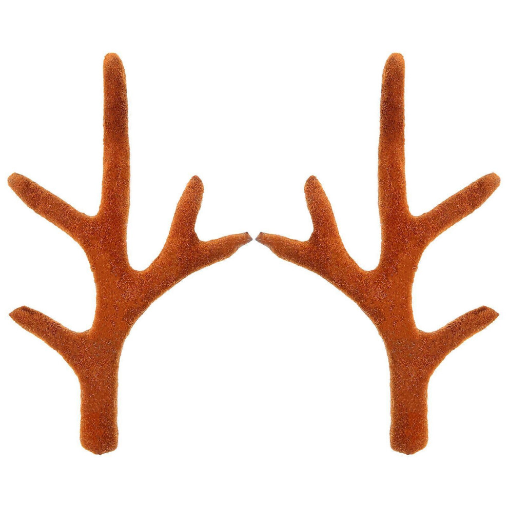 Kricely (As Show, One Size) 1 Pair Artificial Deer Antlers Christmas Antlers Diy Headpiece Accessories Xmas Antlers