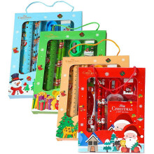 (As show, One size) 4 Sets Cartoon Stationery Christmas Themed Stationery Student Writing Pens Xmas Gifts