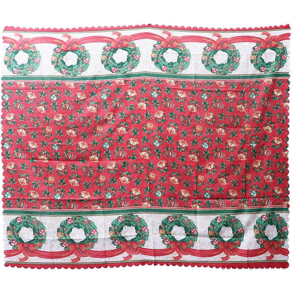 Kricely (As Show, One Size) Christmas Tablecloth Decorative Table Cloth Christmas Outdoor Indoor Table Cover