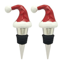 (As show, One size) 2pcs Christmas Wine Stoppers Decorative Wine Stoppers Eye-Catching Wine Stoppers