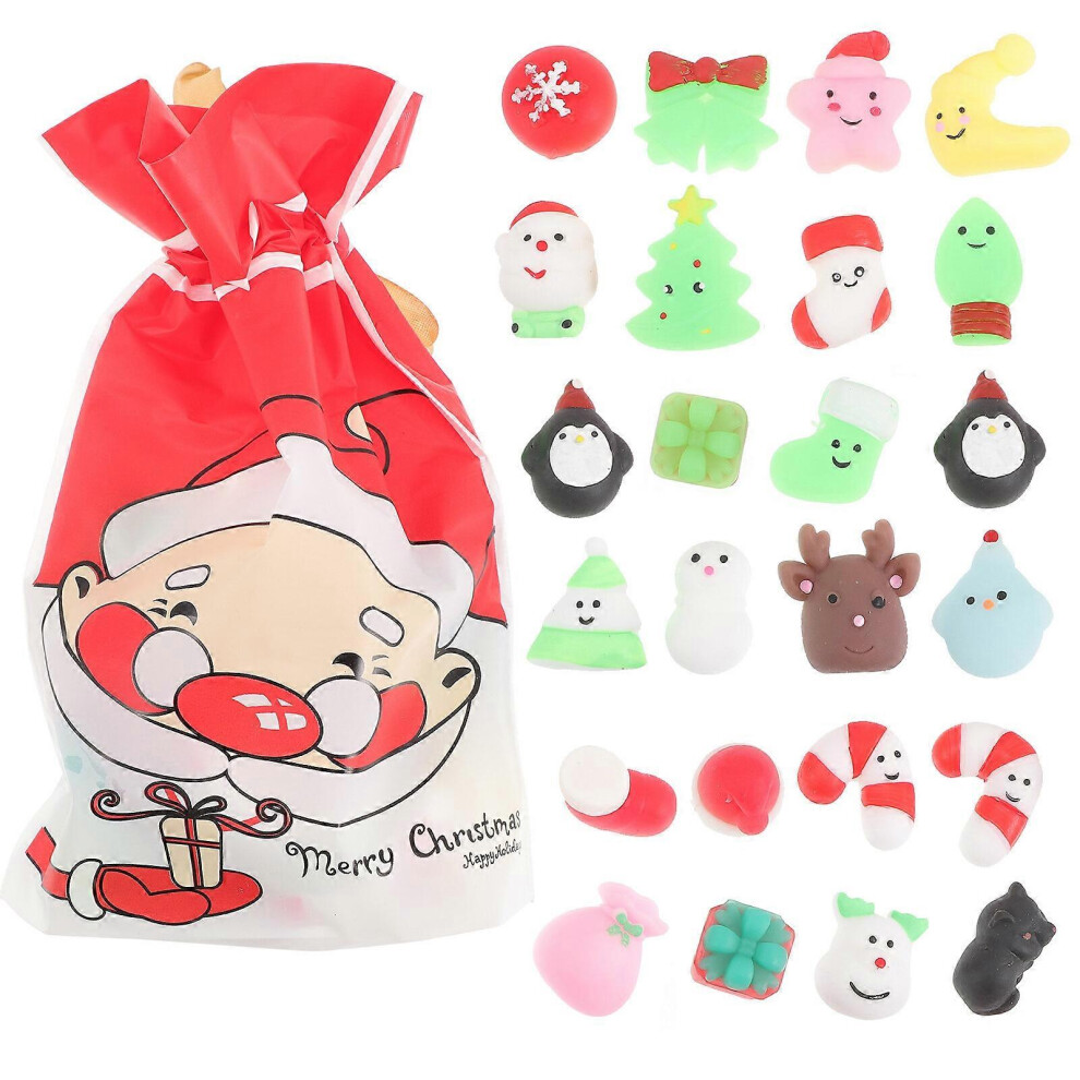Kricely (As Show, One Size) 24Pcs Christmas Blind Box Toys Decompression Toys Stress Relief Squeeze Toys